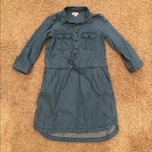 Denim dress with pockets